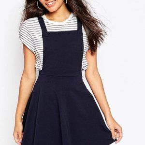 Frank & Oak Navy Blue Pinafore Dress